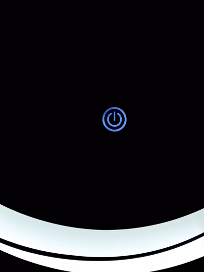 42-Zoll-LED-Spiegel mit warmem Licht und Rahmen aus Aluminiumlegierung