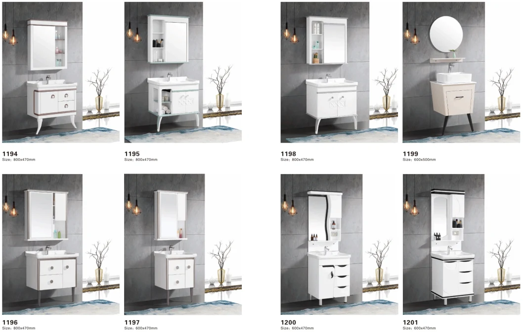 Floor-Mounted Bathroom Furniture Bathroom Furniture Vanity PVC Bathroom Vanity